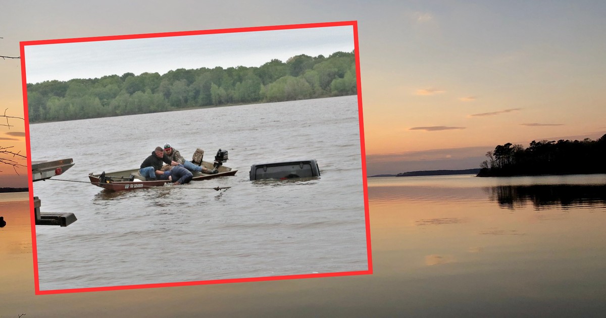 Wędkarz zauważył w samochód zatopiony w jeziorze, w którym siedziała kobieta (screen: Marion County Sheriff Office/Facebook)