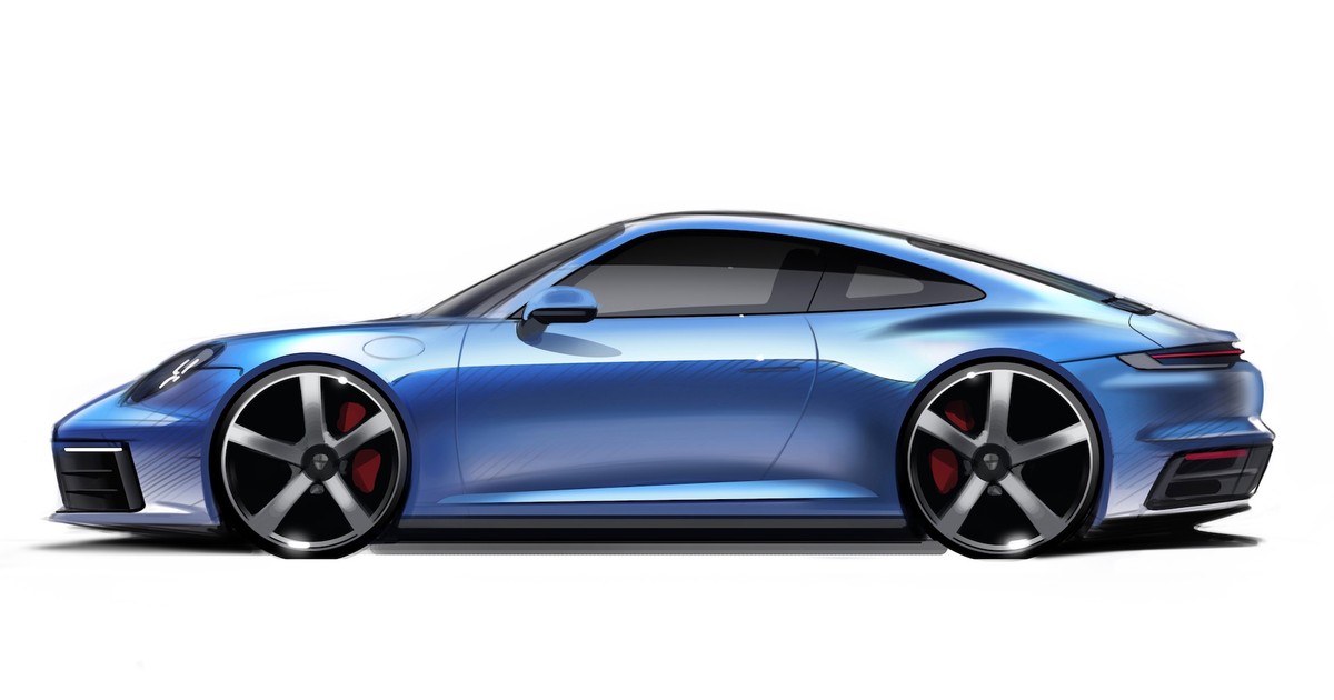 Szkic Porsche 911