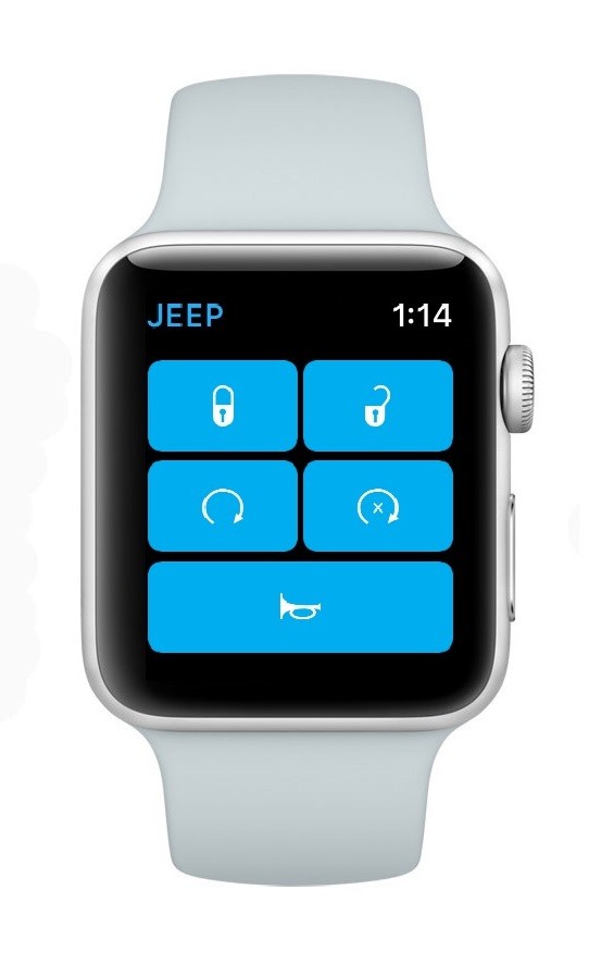 W zegarkach będzie można korzystać z aplikacji Jeep. Przyda się do sprawowania kontroli rodzicielskiej