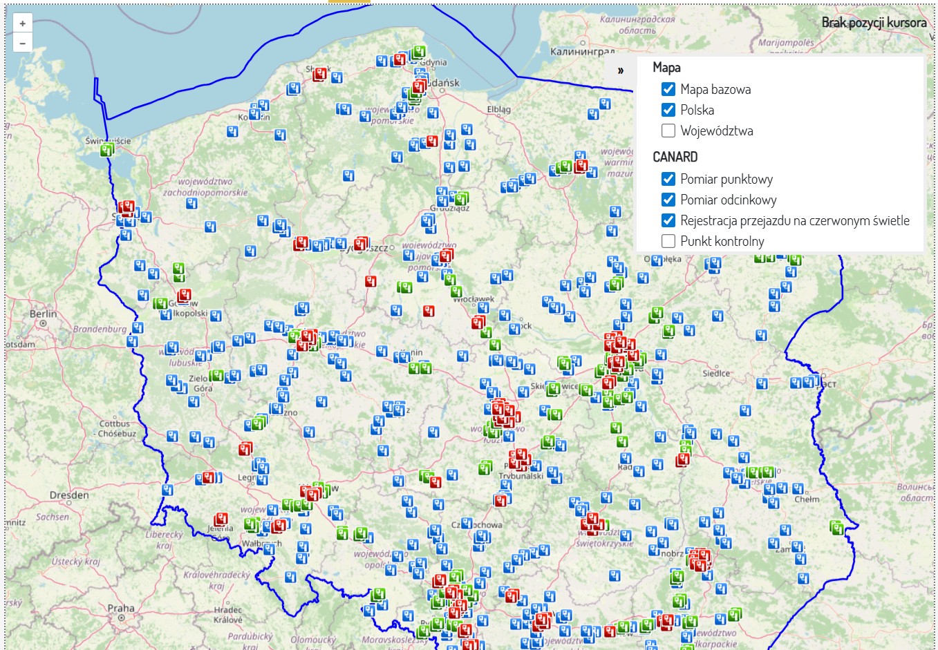 Mapa urządzeń CANARD