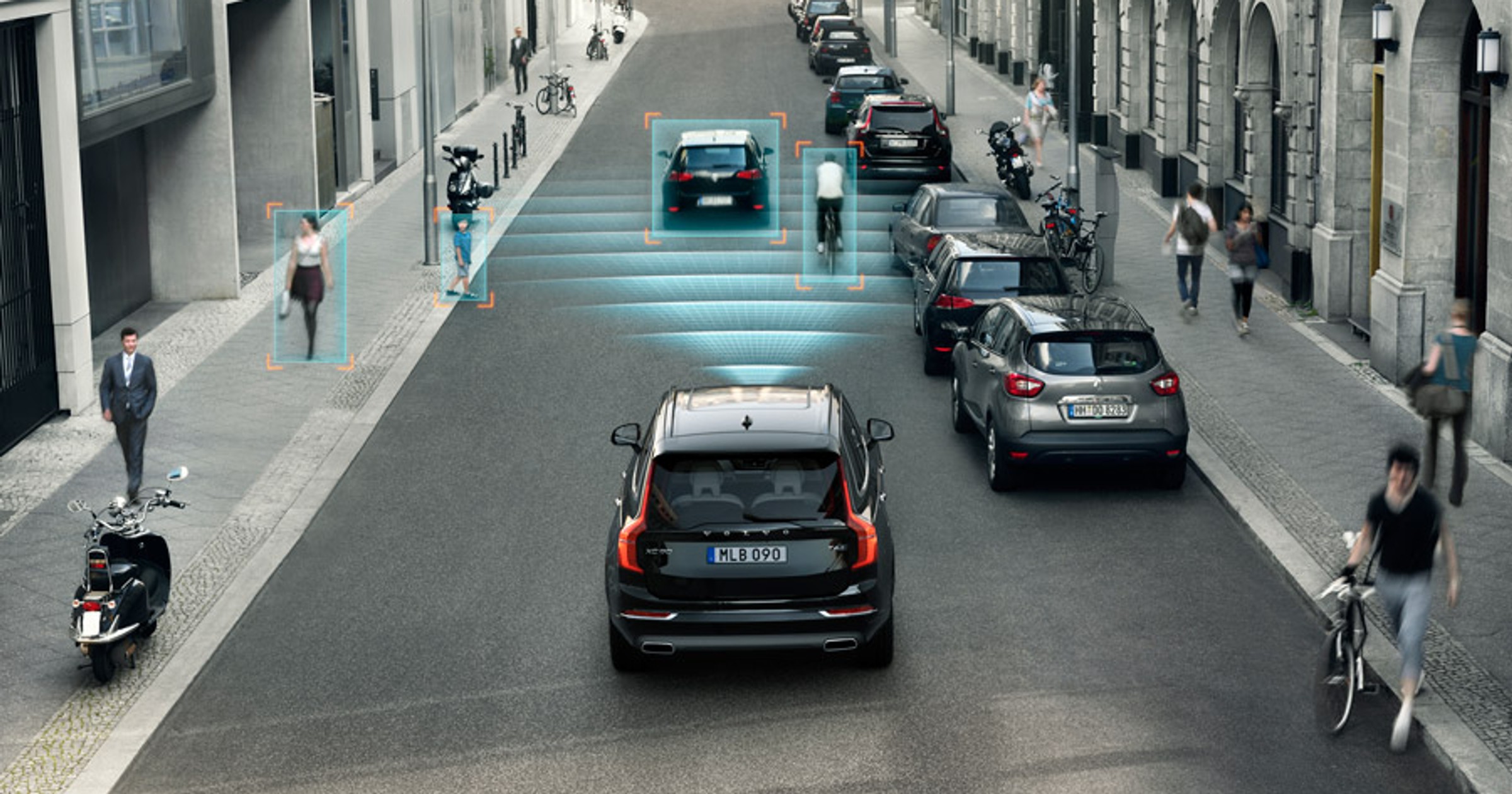 Nowe Volvo XC90 City Safety