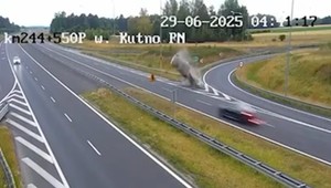 Dramatyczne nagranie z A1. Zabezpieczenie spełniło swoją funkcję