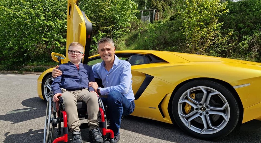 Krzysztof Hołowczyc spełnił marzenia Arka chorego na nieuleczalną chorobę