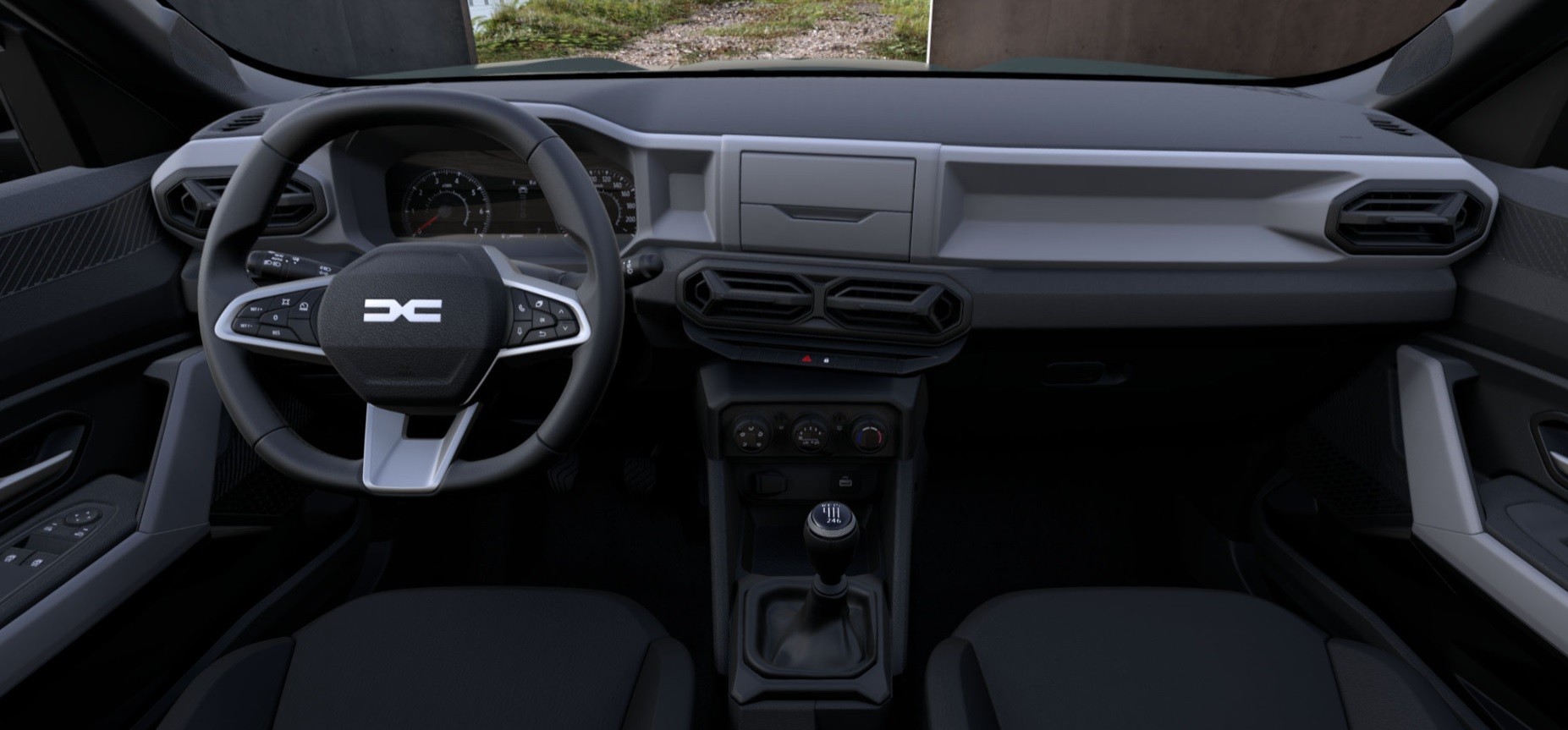 Deska rozdzielcza podstawowej Dacii Duster