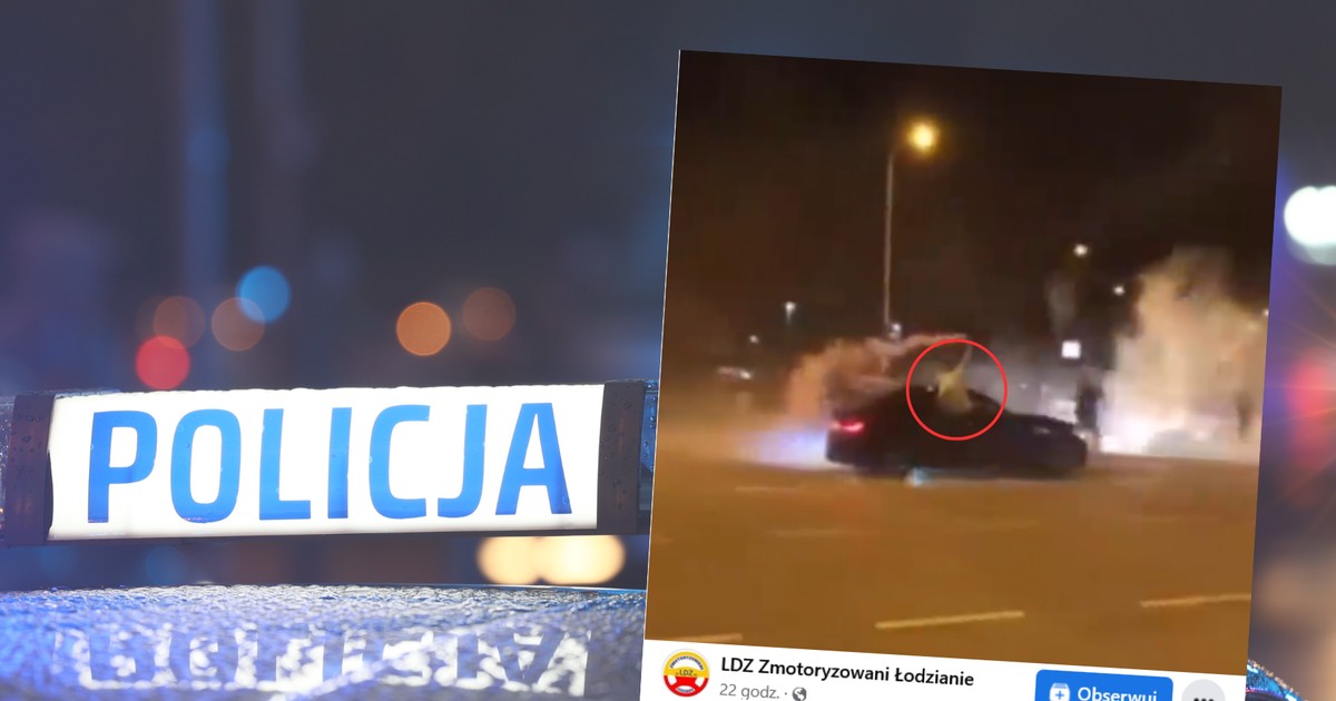 Już wiadomo, jaki był cel brawurowej jazdy kierowcy (fot. screen z facebook.com/LDZ-Zmotoryzowani-Łodzianie)