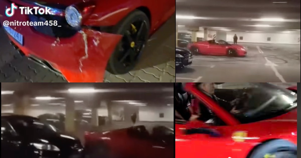 Tiktoker głupio rozbił Ferrari. Teraz prosi o wsparcie swoich fanów