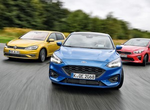 Sfokusowani na sukces - nowy Ford Focus, Kia Ceed i VW Golf w porównaniu
