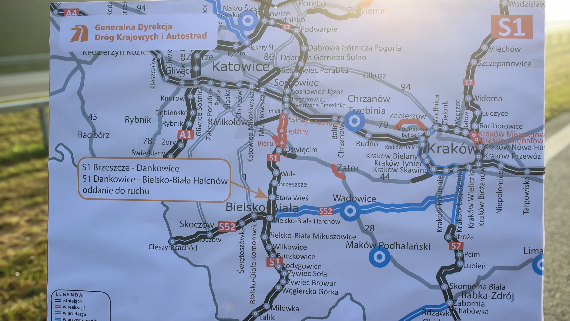 Przebieg budowanej trasy S1