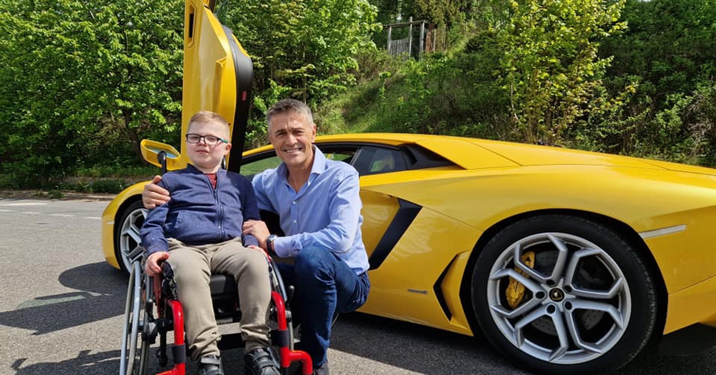 Krzysztof Hołowczyc spełnił marzenia Arka chorego na nieuleczalną chorobę
