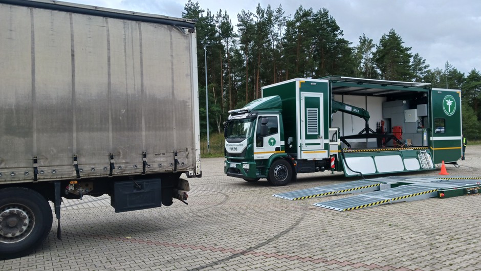 Mobilna stacja kontroli złapała kolejny zepsuty zestaw