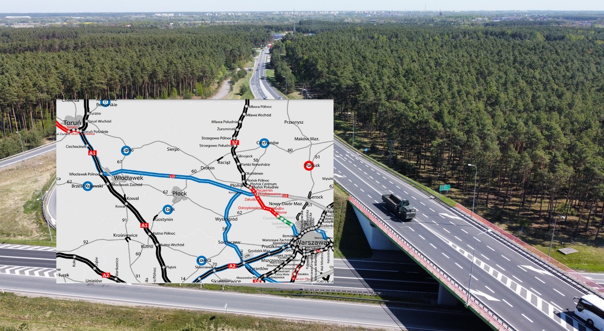 Droga S10 stanie się alternatywą dla autostrady A2. Sprawdzamy stan prac
