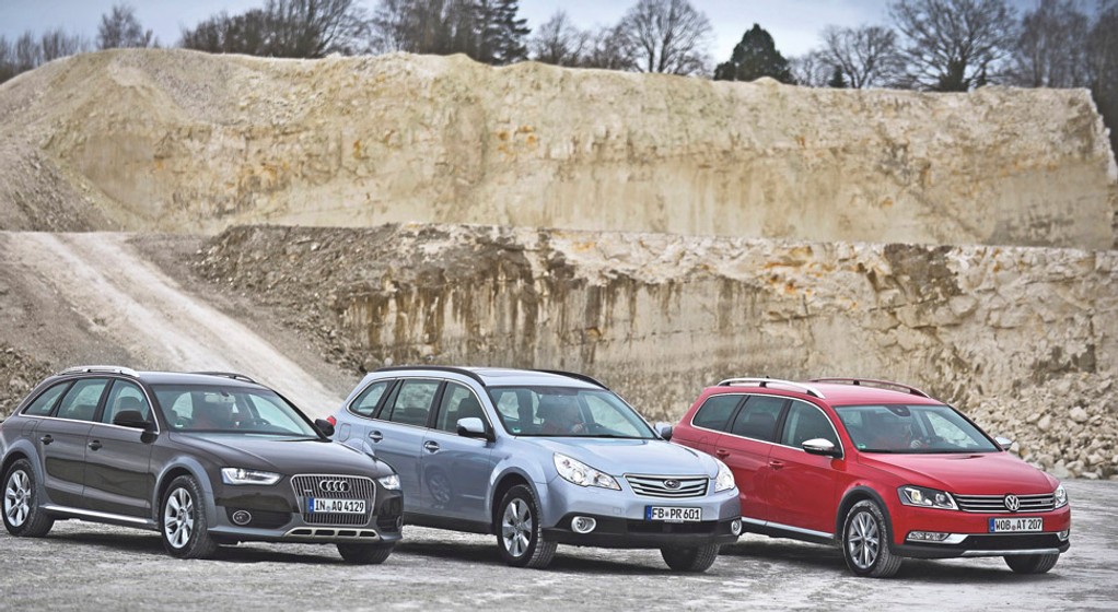 Audi A4 Allroad kontra Volkswagen Passat Alltrack i Subaru Outback: off-road małego formatu
