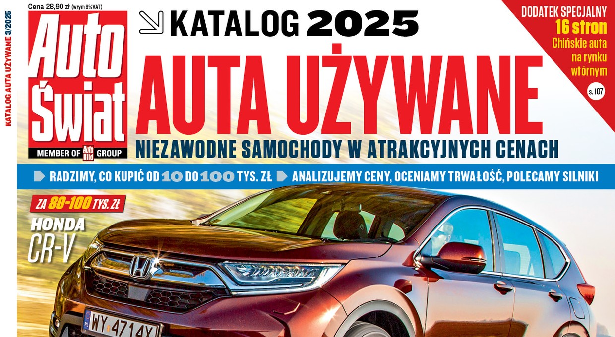 Katalog 2025 "Najlepsze auta używane do 100 tys. zł" już w sprzedaży
