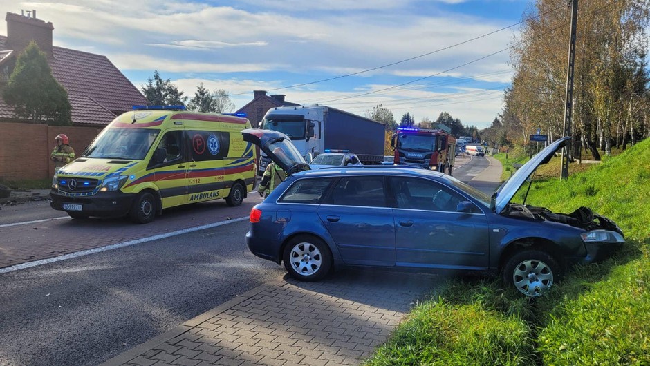 Wypadek w Boguchwale na DK19