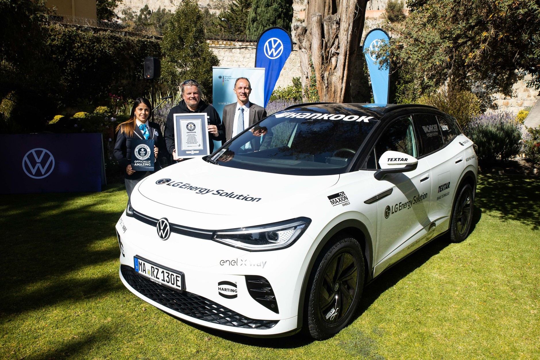 Rekord świata. Aż 5816 m wysokości nad poziomem morza. Wjazd elektrycznym Volkswagenem ID.4 GTX