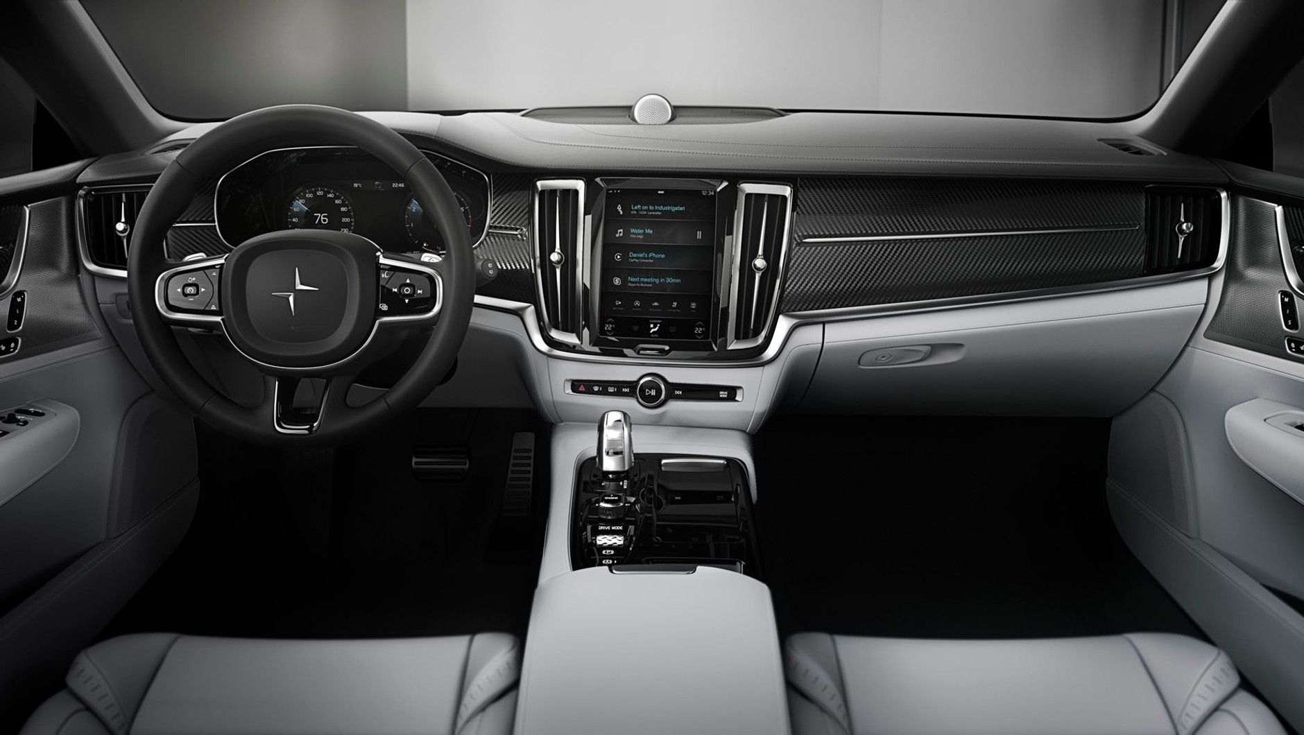 Polestar 1 – wnętrze wygląda znajomo? Skojarzenia z Volvo jak najbardziej na miejscu