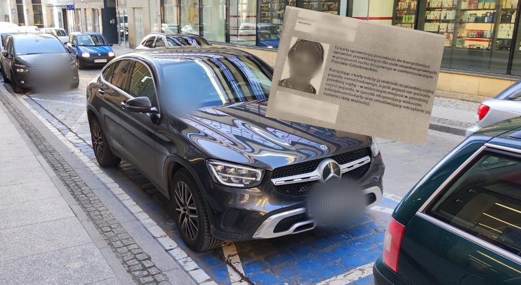 Parkowanie na miejscu dla niepełnosprawnych