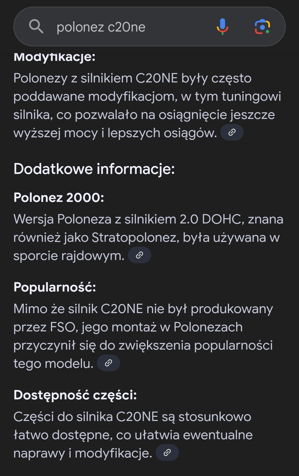 Co AI Google'a wie o Polonezie?