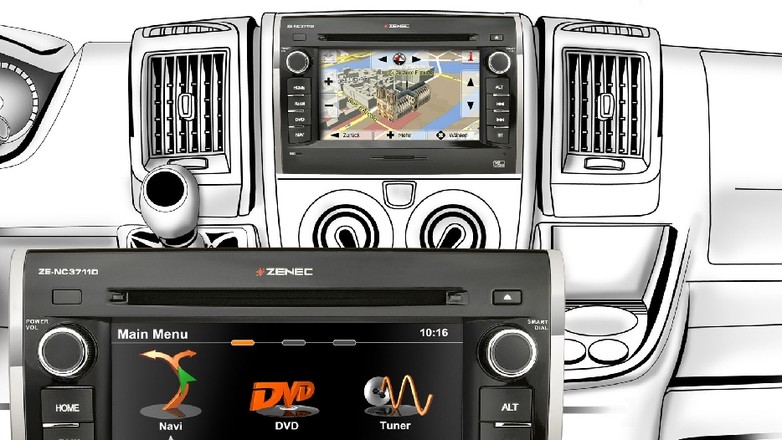 Zenec ZE-NC3711D: pierwsza nawigacja specjalnie do kamperów i dostawczych