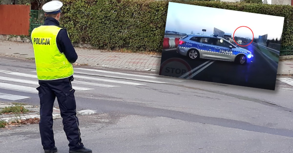 Tak szybkiej reakcji policji kierowcy się nie spodziewali (Screen: YouTube/Stop Cham)