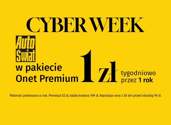 Cybertydzień, czyli tydzień za... złotówkę. Jedyna taka oferta [Autopromocja]