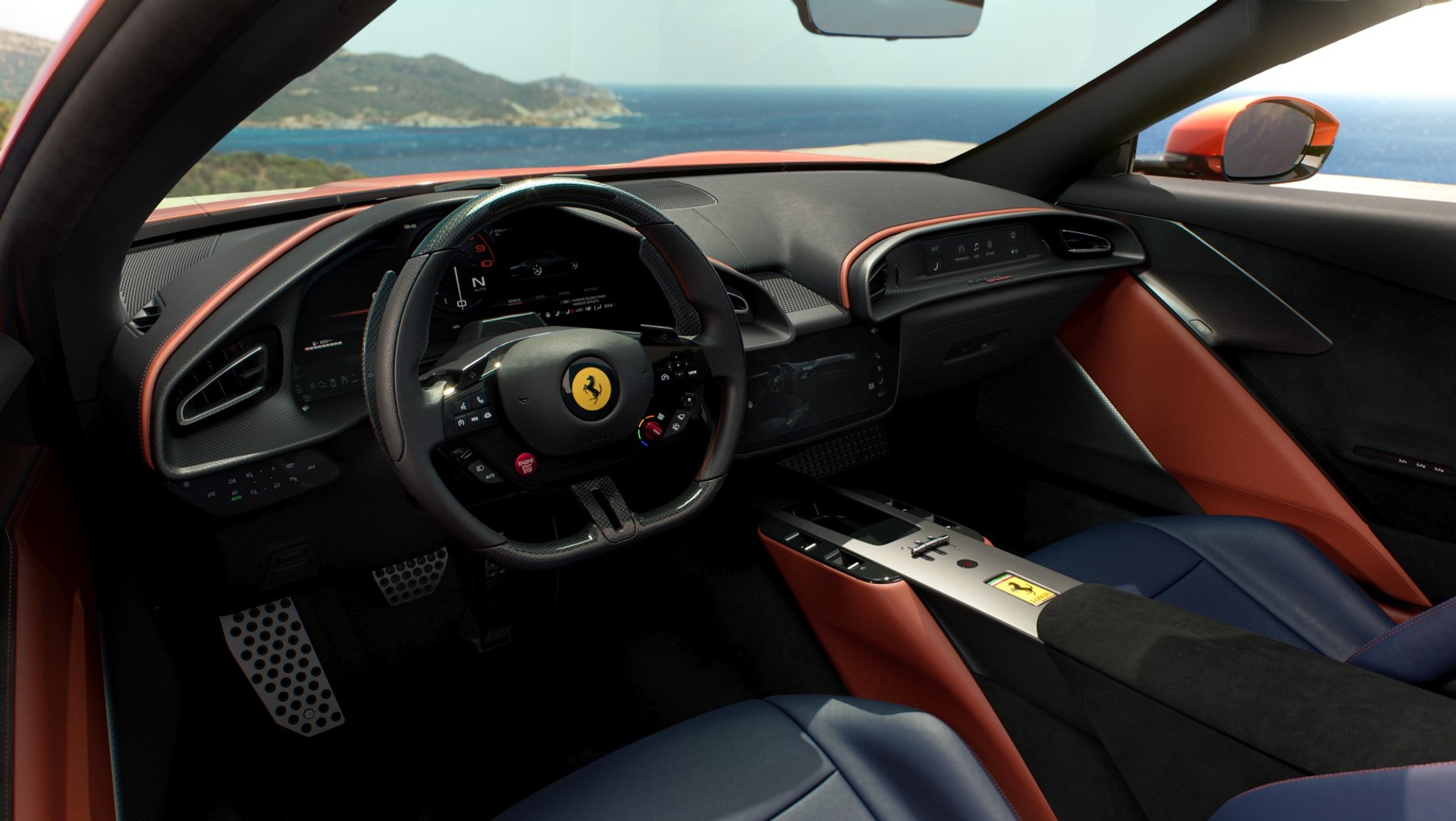 "Podwójny" kokpit Ferrari Amalfi Spider