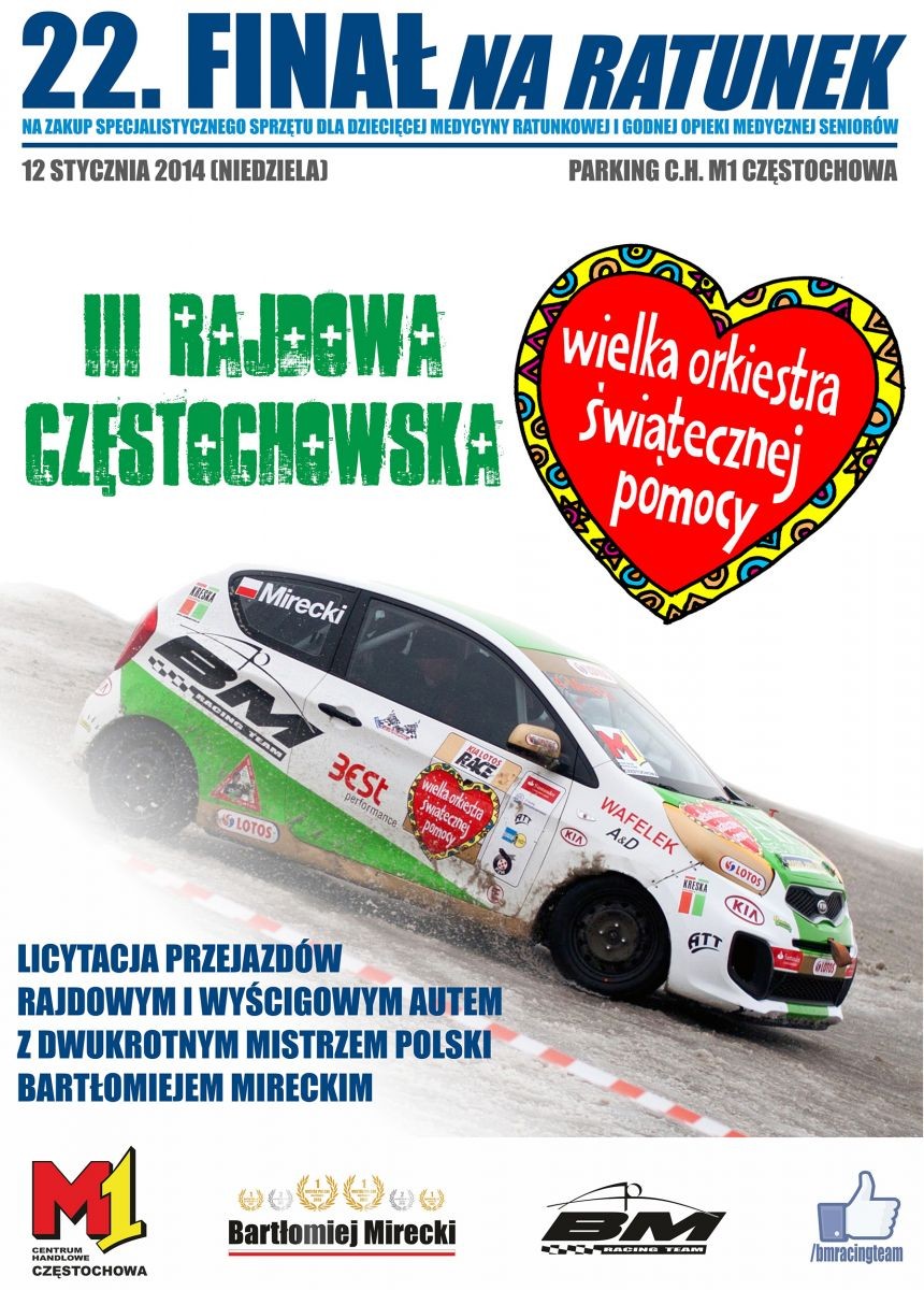 Bartłomiej Mirecki po raz drugi zagra dla WOŚP