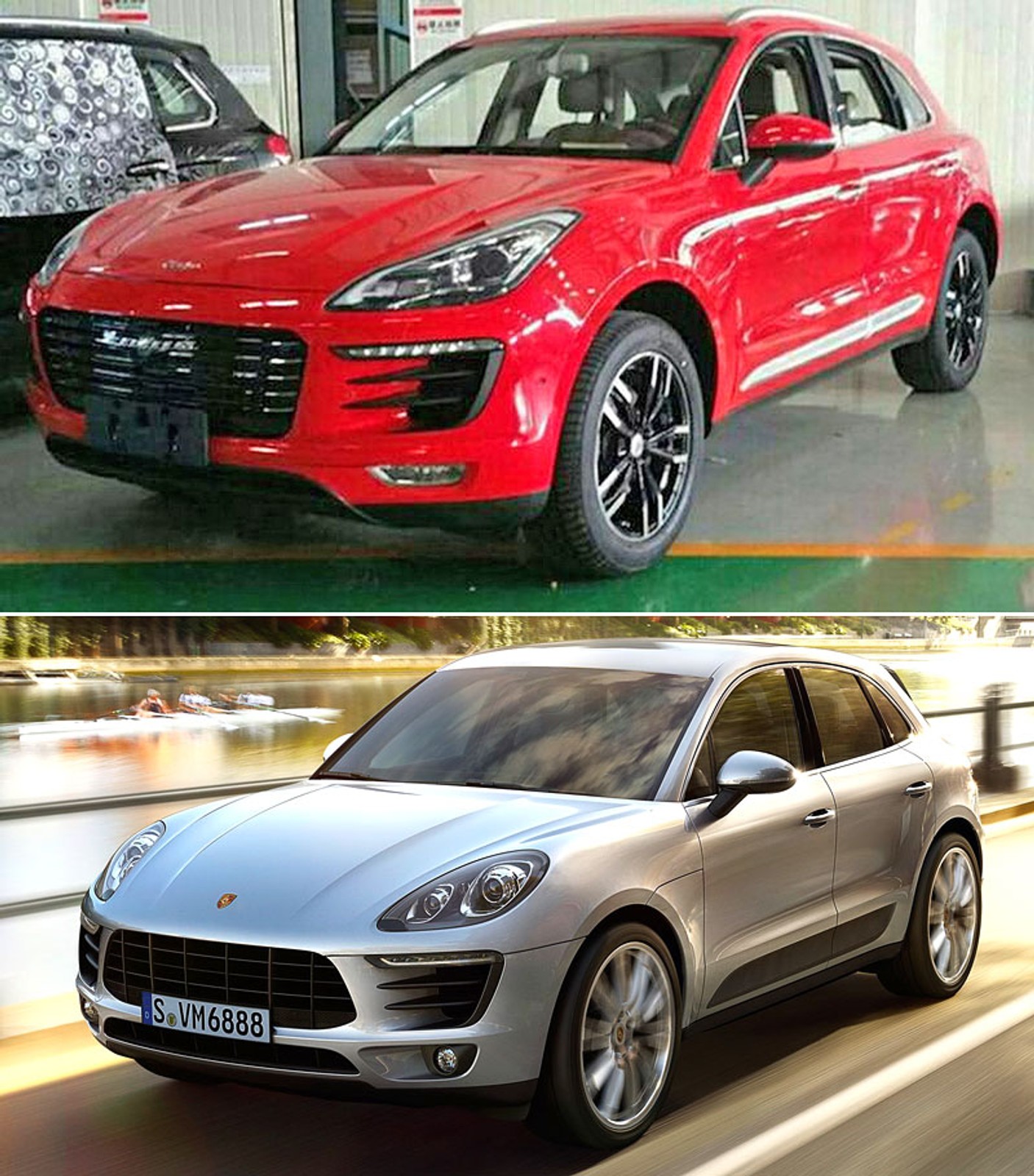 Zotye SR8 i Porsche Macan