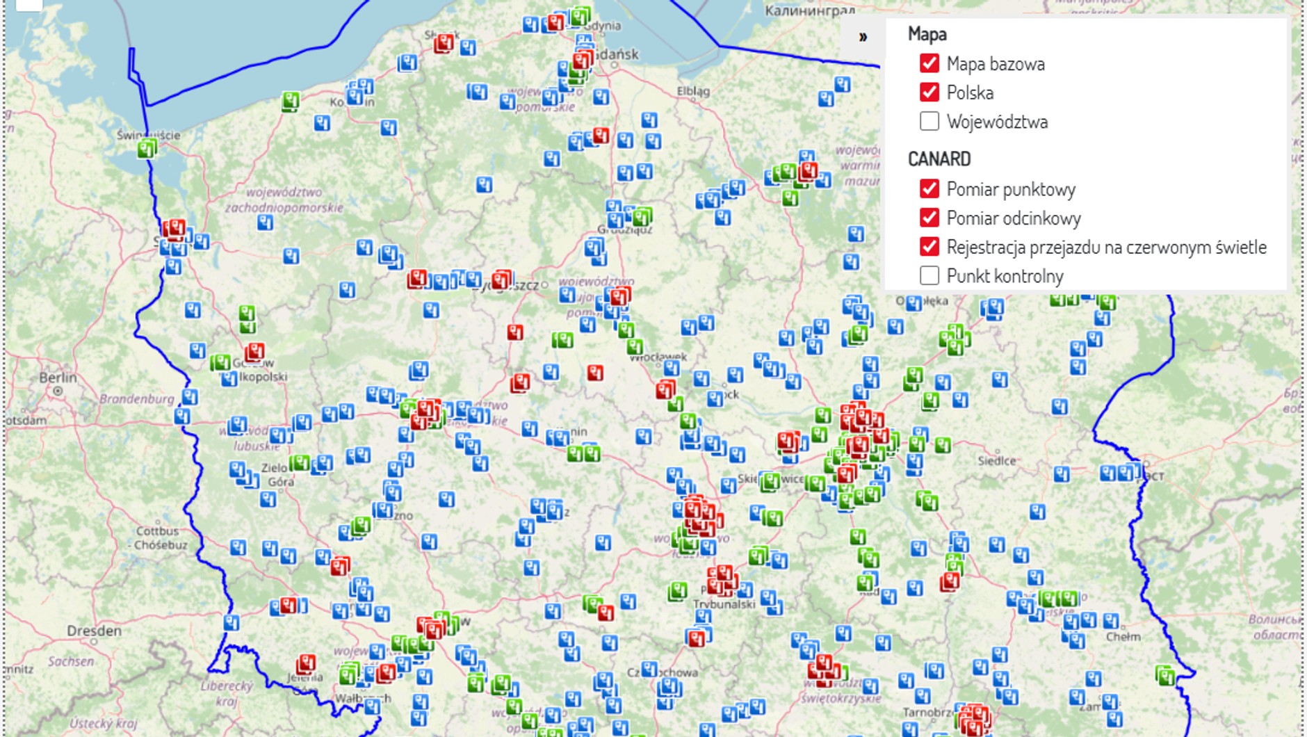 Mapa urządzeń CANARD