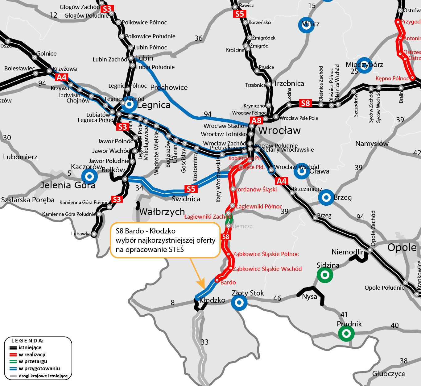 Droga S8 Bardo - Kłodzko