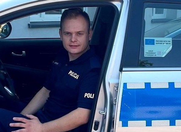 Policjant zauważył go na stacji paliw. Był po służbie, ale i tak zareagował