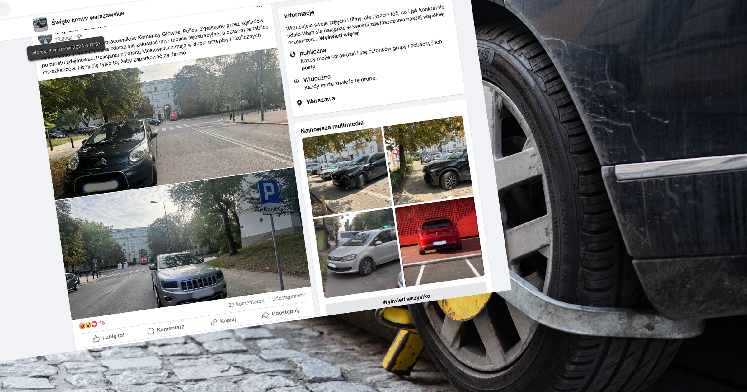 Nieprawidłowe parkowanie