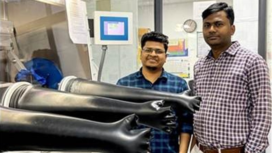 Biplab Patra (doktorant z JNCASR) i prof. Premkumar Senguttuvan