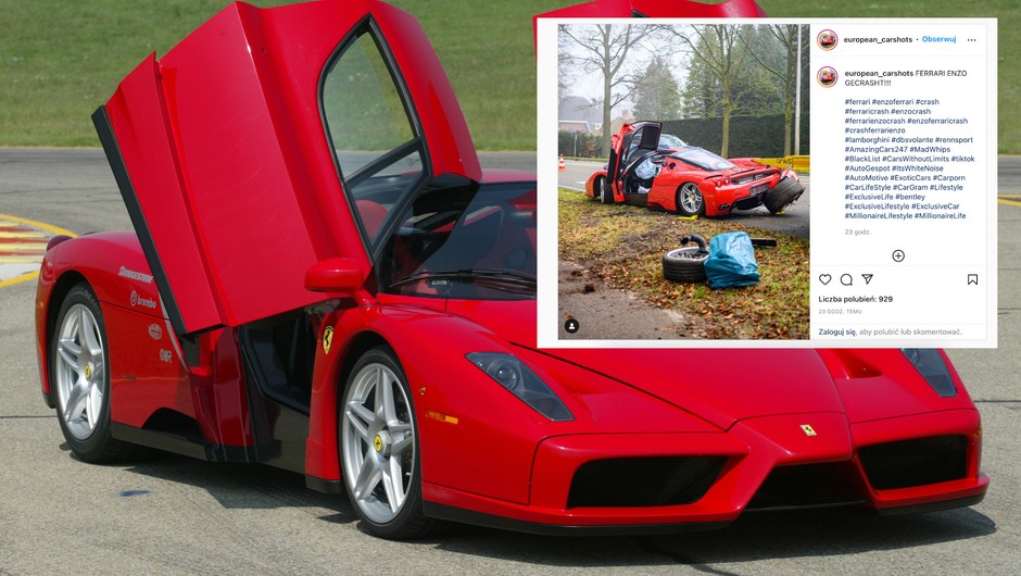 Rozbite Ferrrari Enzo