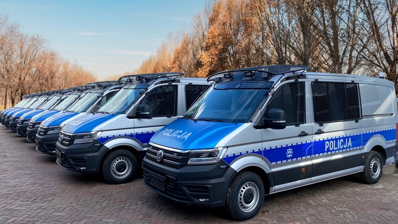 Policyjne Volkswageny Crafter