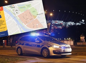 Podczas meczu Polska — Szkocja będą utrudnienia w ruchu. Jest oficjalna mapka