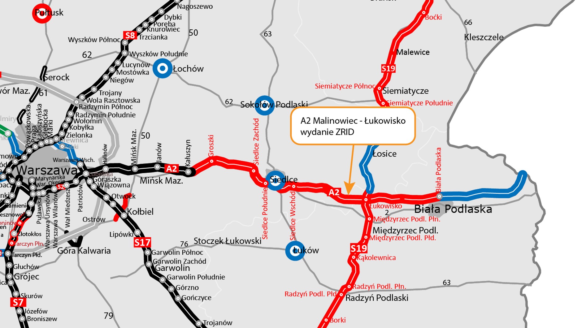 Wydanie ZRID dla A2 Malinowiec — Łukowisko