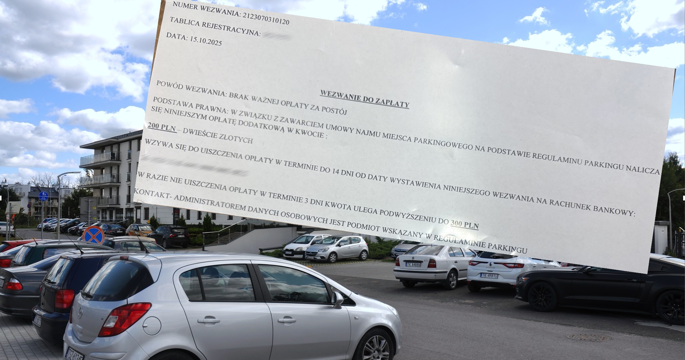 Takie wezwania zostawiali oszuści kierowcom w Cieszynie