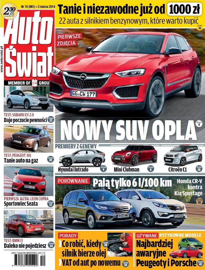 Auto Świat nr 10/2014 w kioskach i na tabletach