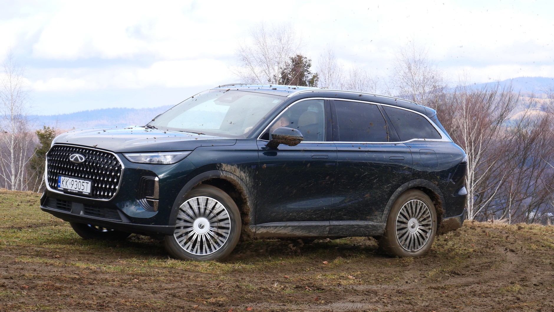 Chery Tiggo 9: kilkadziesiąt minut ostrzejszego traktowania nie doprowadziło do wyświetlenia "żółwika", ale akumulator był naładowany, a napęd miał&nbsp;czas, żeby osiągnąć temperaturę roboczą. 