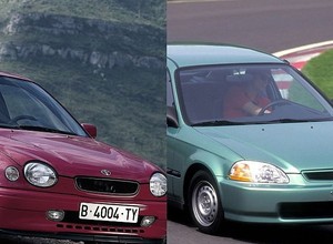 Porównanie: Toyota Corolla E11 vs. Honda Civic VI - trwałość ma swoją cenę!