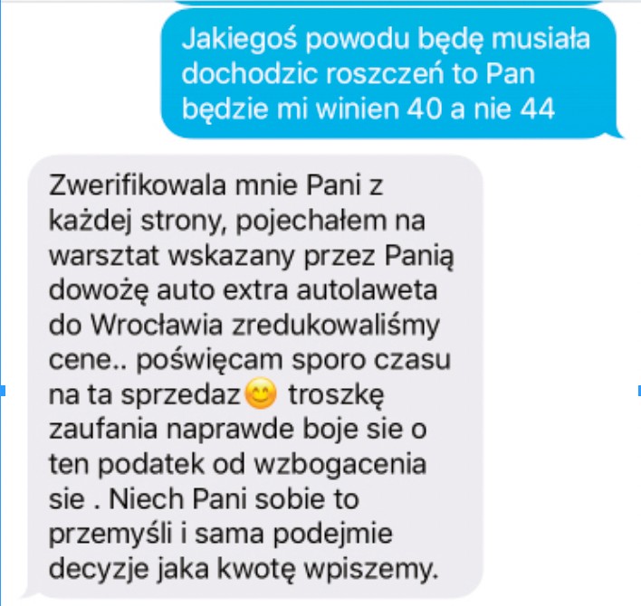 Grzeczna prośba sprzedawcy - zaniżmy trochę cenę