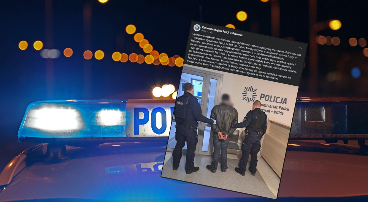 Uszkodził kilkadziesiąt aut w Poznaniu. Policja szuka poszkodowanych