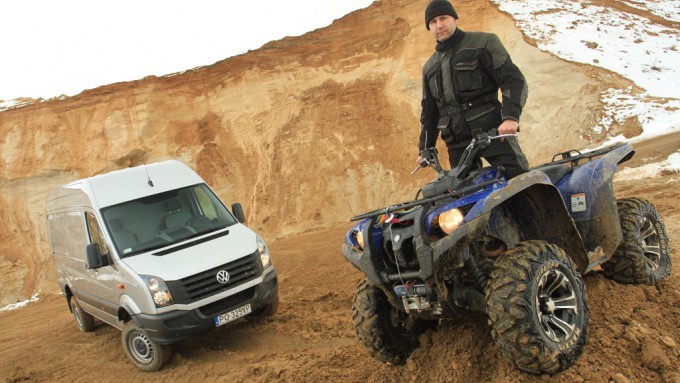 Yamaha Grizzly kontra Volkswagen Crafter: niepokonani