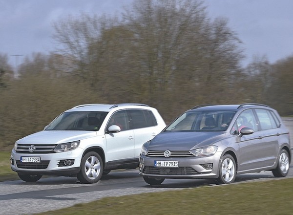 Volkswagen Tiguan kontra Volkswagen Golf Sportsvan