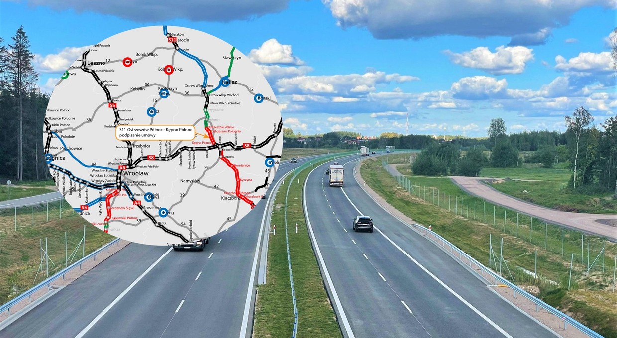 Jest umowa na 18 km S11. Dzięki tej drodze pojedziemy znad Bałtyku na Śląsk w pięć godzin