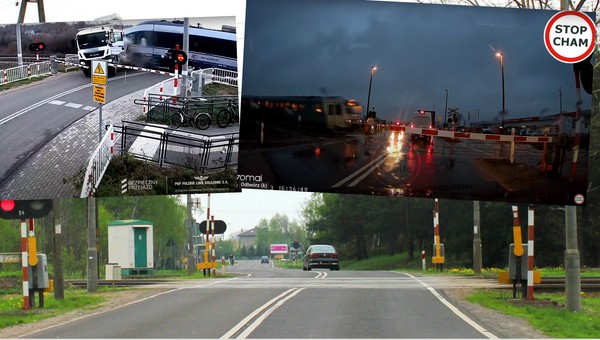 Paraliż decyzyjny na przejeździe kolejowym. Katastrofa była blisko, ale tym razem nie poszło o czerwone światło