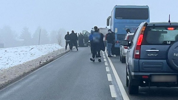 Ustawka pseudokibiców na drodze wojewódzkiej nr 534