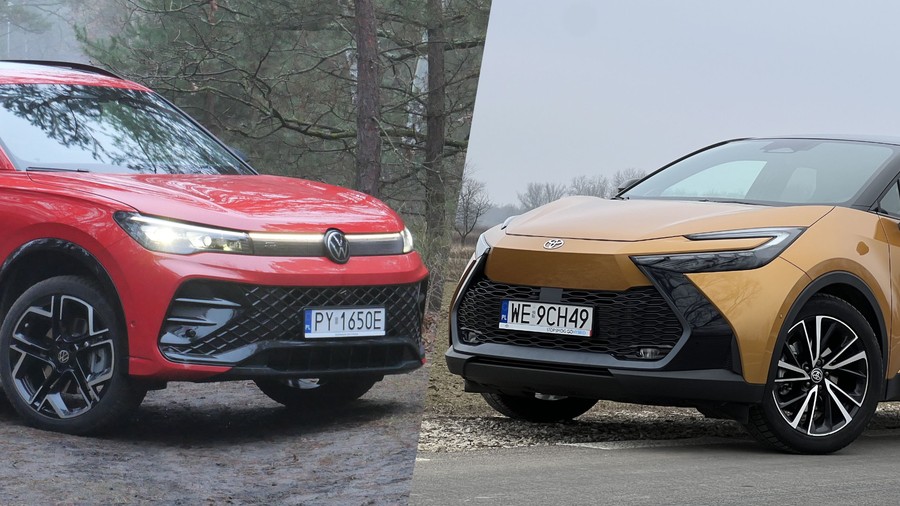 VW Tiguan (po lewej) i Toyota C-HR