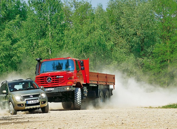 Fiat Panda Cross kontra Mercedes Zetros 6x6: Dawid kontra Goliat